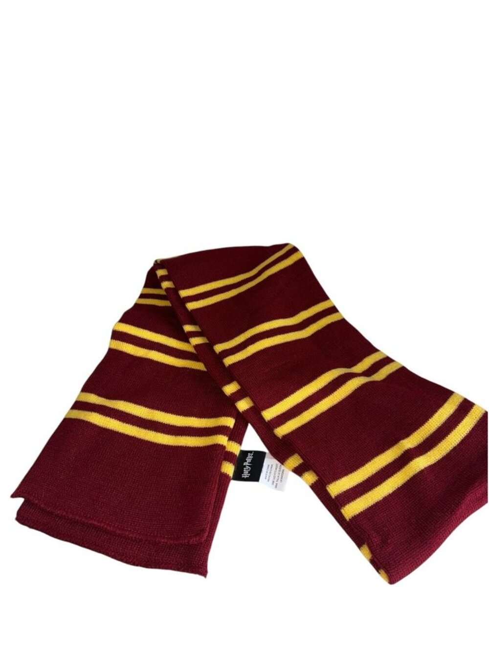 Harry Potter 2025 Gryffindor Scarf Knitted Maroon Yellow Mad Engine Wizards